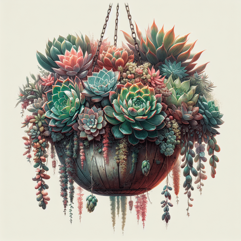Creating a Stunning Succulent Hanging Basket