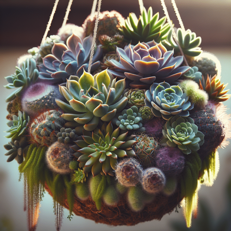 Creating a Stunning Succulent Hanging Basket