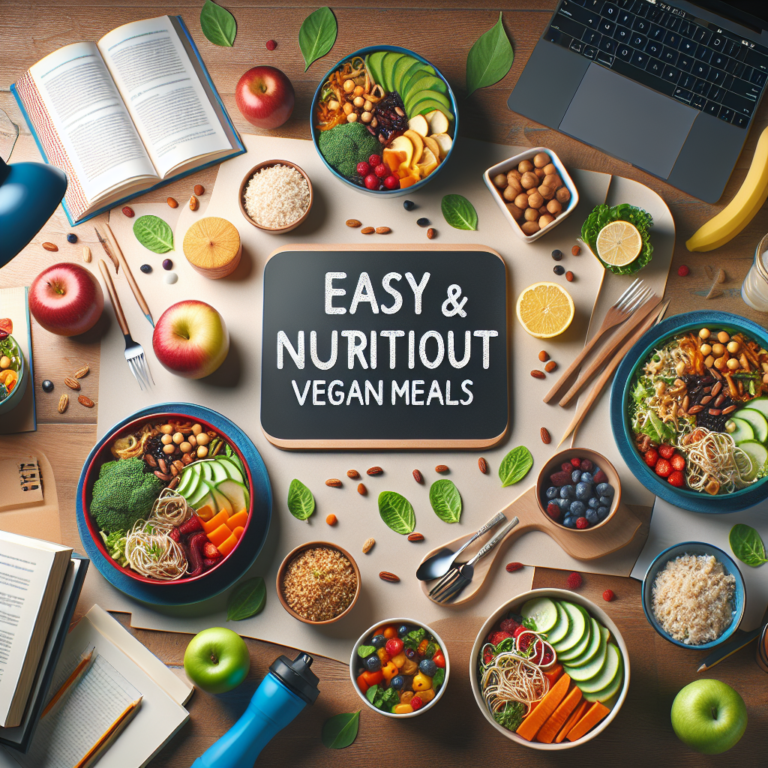 refeições veganas fáceis e nutritivas para estudantes ocupados