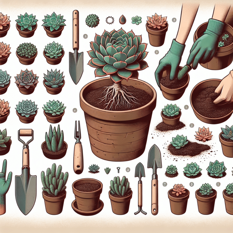 Repotting Indoor Succulents Step by Step
