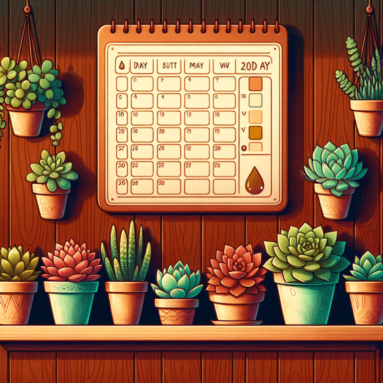 Indoor Succulent Watering Schedule
