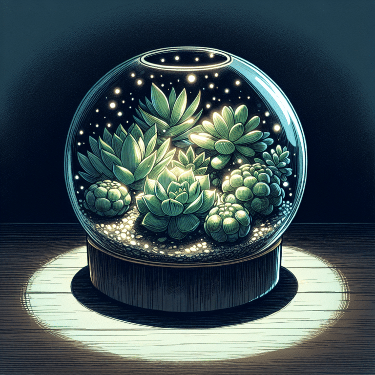 Night-Light Succulent Terrarium: A Fun DIY Project.