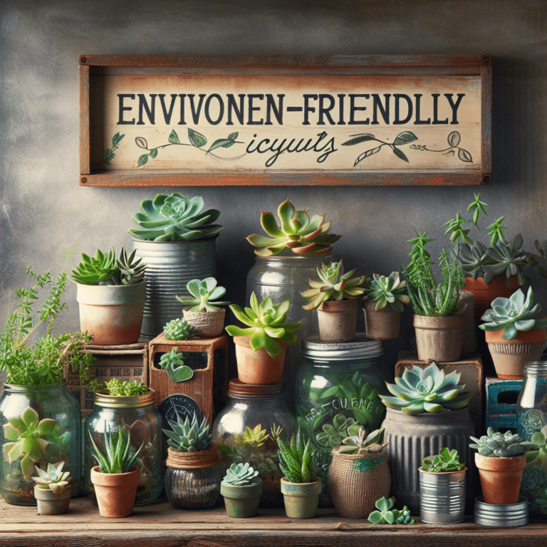 Eco Friendly DIY: Recycled Container Succulent Projects