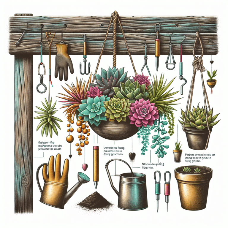 How to Create Unique Hanging Succulent Gardens