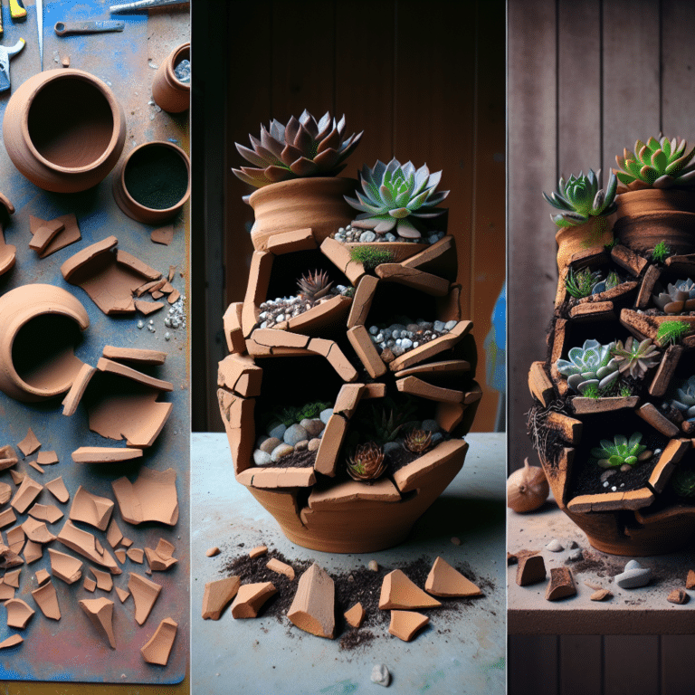 Broken Pottery Turned Succulent Terrarium: A DIY Guide