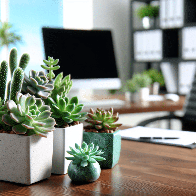 Easy-to-Maintain Succulents for Office Desks