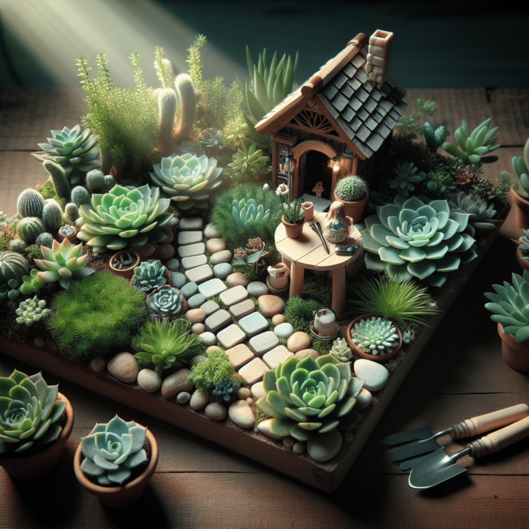 Creating a Miniature DIY Succulent Fairy Garden