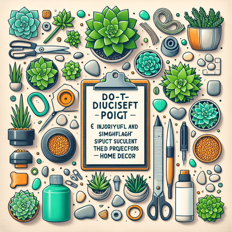 Fun and Easy Succulent Crafts for Home Decor