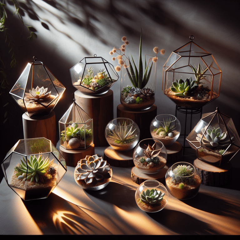 Elegant Succulent Terrariums for Small Spaces