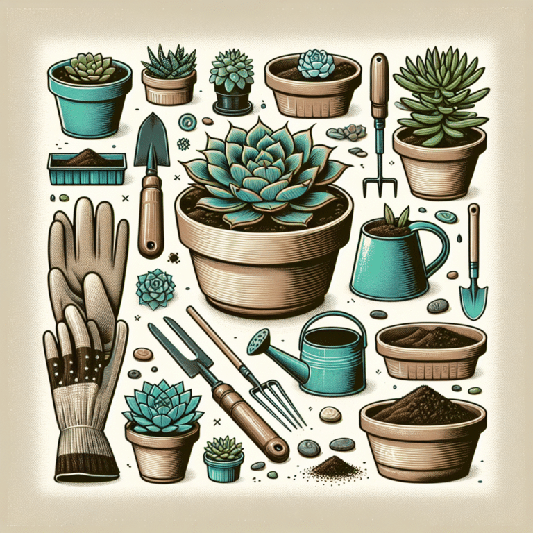  "Repotting Indoor Succulents Step by Step