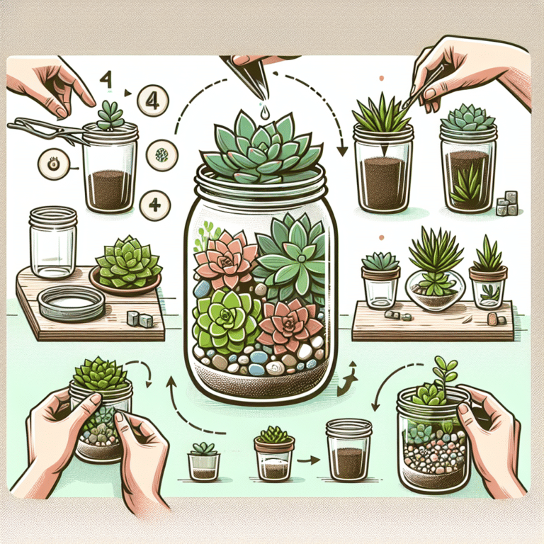 Mason Jar Succulent Terrarium DIY Ideas