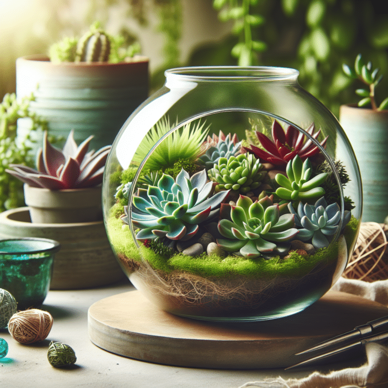 Creating Beautiful Succulent Terrariums with Recycled Containers