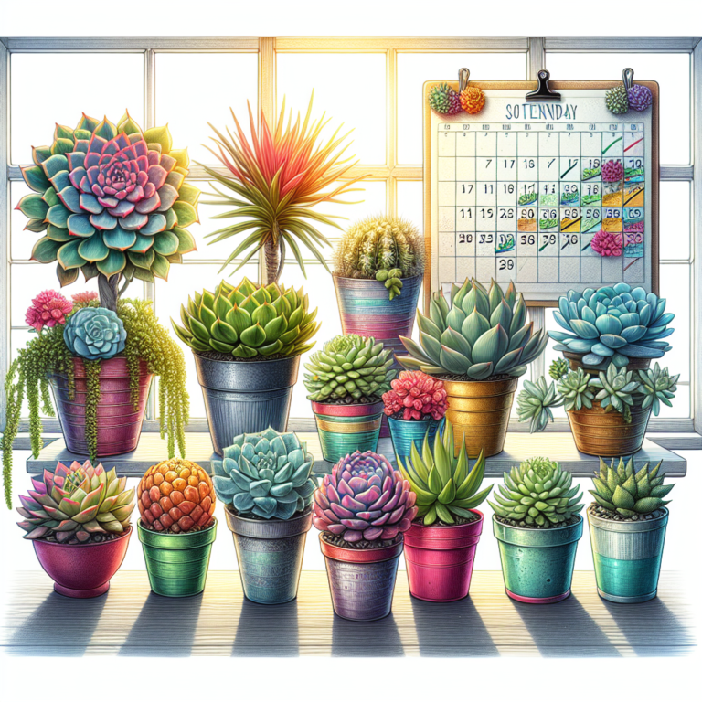 Creating a Watering Schedule for Your Indoor Succulents