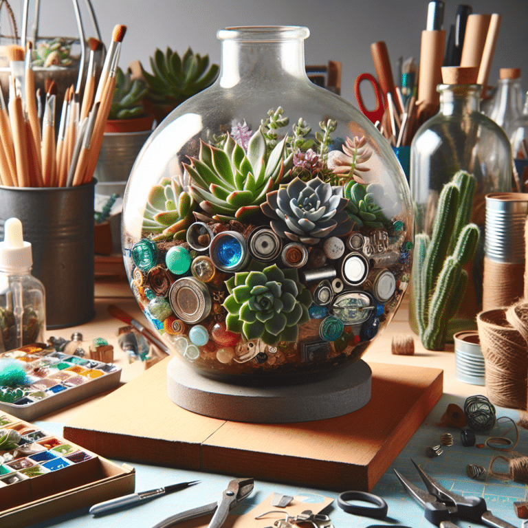 Creative Use of Recycled Materials for Your DIY Succulent Terrarium