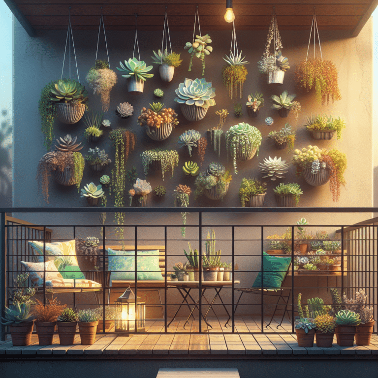 Transform Your Balcony with an Easy DIY Succulent Garden